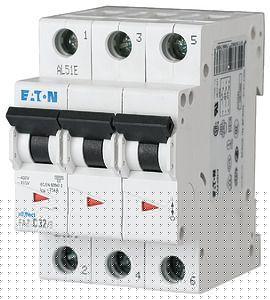 Выключатель автоматический модульный 3п K 50А 15кА FAZ-K50/3 EATON 278916