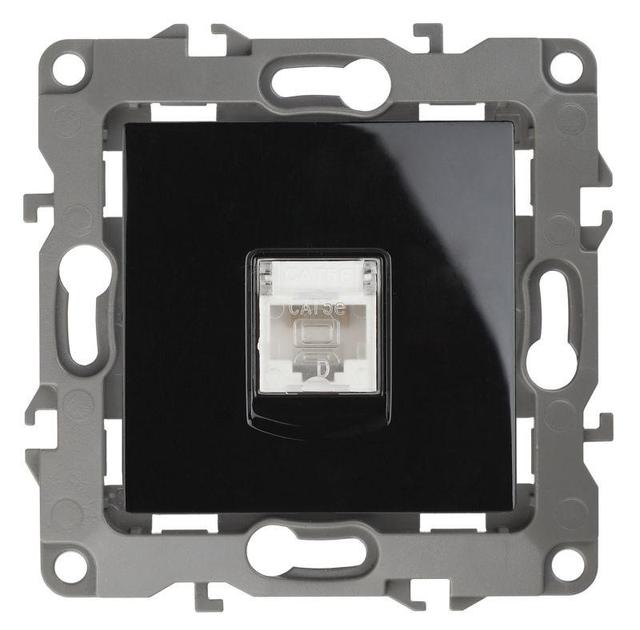Розетка компьютерная Эра12 12-3107-06 RJ45 черн. Эра Б0014728