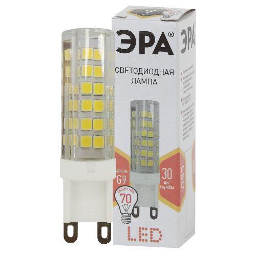 Лампа светодиодная JCD-7w-220V-corn ceramics-827-G9 560лм ЭРА Б0027865