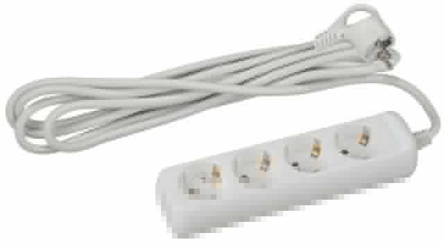 Удлинитель 4х5м с заземл. 16А IP20 U-4e-5m-3х1 ПВС 3х1 Эра Б0028375