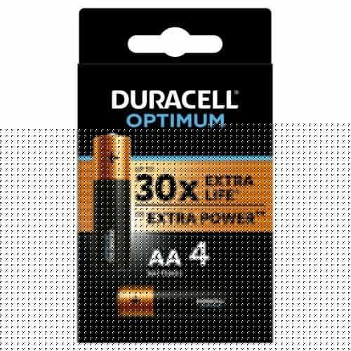 Элемент питания алкалиновый AA/LR6 1.5В LR6-4BL Optimum 5014061 (блист.4шт) Duracell Б0056020