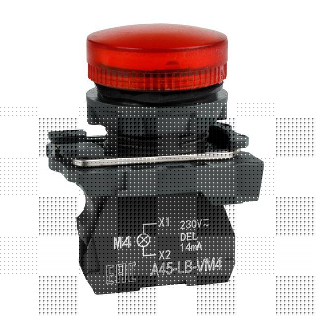 Лампа сигнальная OptiSignal D22 C5-L-B4 красн. пластик 24VAC/DC XB5AVB4 КЭАЗ 332191