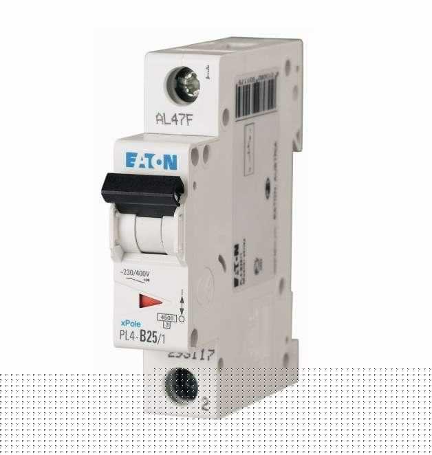 Выключатель автоматический модульный 1п C 50А 4.5кА PL4-C50/1 EATON 293129
