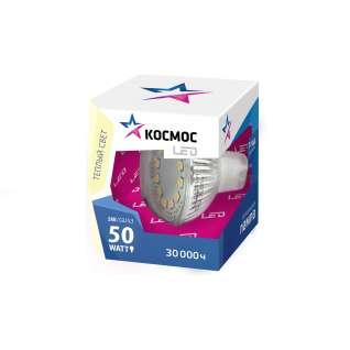 Лампа светодиодная JCDR 5Вт 220В GU5.3 3000К Космос Lksm_LED5wJCDRC30