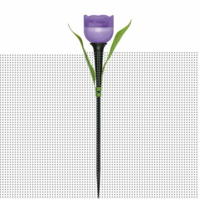 Светильник садовый USL-C-453/PT305 "Лиловый тюльпан" PURPLE TULIP IP44 солнечная батарея Uniel UL-00004278
