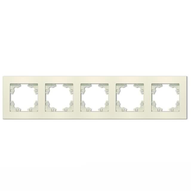 Рамка 5-м Афина универс. сл. кость (ivory) Universal A1042-I